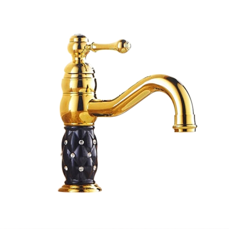 Yale Luxury Gold Single Handle Bathroom Sink Faucet